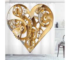 Mechanical Love Tech Shower Curtain