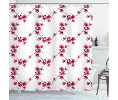 Petal Flower Ethnic Shower Curtain
