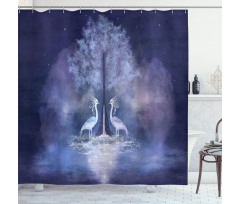 Mythical Dreamy Creature Shower Curtain
