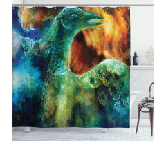 Mythical Phoenix Birth Shower Curtain