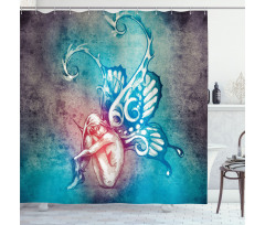 Butterfly Winged Fairy Shower Curtain