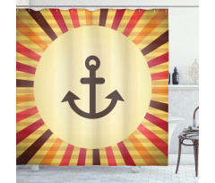 Pop Art Sailing Anchor Shower Curtain