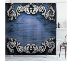 Gothic Iron Ornament Shower Curtain