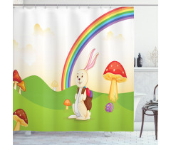 Bunny Easter Egg Kids Shower Curtain