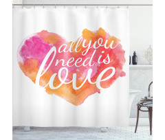 Watercolor Splash Shower Curtain