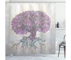 Watercolor Bohemian Shower Curtain