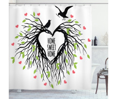 Romantic Bird Shower Curtain