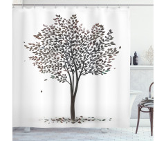 Fall Leaves Solititude Shower Curtain
