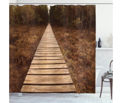 Wooden Path Adventure Shower Curtain