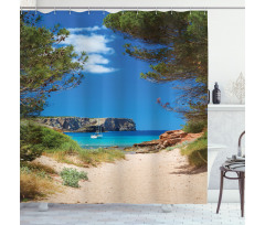 Sand Pathway to Ocean Shower Curtain