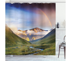 Meadow Riverbed Mist Shower Curtain
