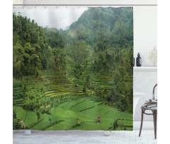 Rice Paddies Shower Curtain