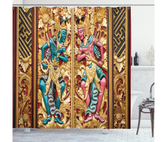 Building Door Indonesia Shower Curtain