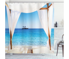 Honeymoon Themed Spa Shower Curtain