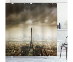 Paris Skyline City Shower Curtain