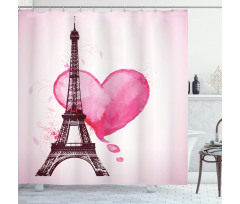 Romance Love Art Shower Curtain