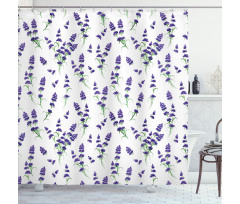 Watercolor Art Plant Shower Curtain