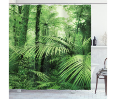 Palm Trees Exotic Plants Shower Curtain