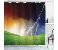Thunder Field Shower Curtain