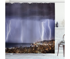 Dark Stormy Night Shower Curtain
