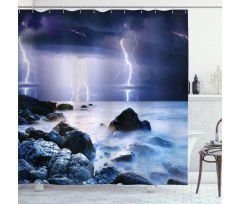 Stormy Weather in Summer Shower Curtain