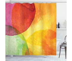 Watercolor Modern Art Shower Curtain