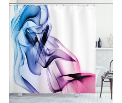 Colorful Smoke Flow Shower Curtain