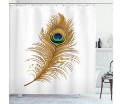 Exotic Peacock Wild Bird Shower Curtain
