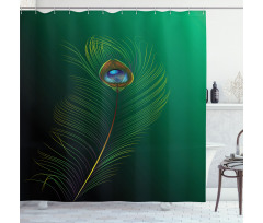 Peacock Bird Plumes Shower Curtain