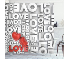 Valentines Romance Art Shower Curtain