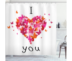 Heart Love Shower Curtain