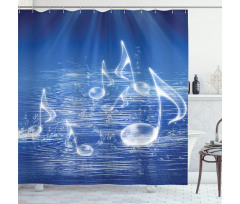 Music Nautical Melody Shower Curtain