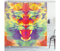 King of Jungle Lion Shower Curtain