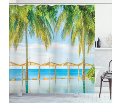 Pool Resort Summer Shower Curtain