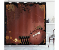 American Football Art Shower Curtain