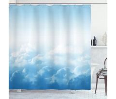 Peaceful Fluffy Clouds Shower Curtain