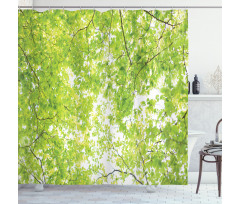 Nature Summertime Green Shower Curtain