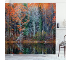 Forest River Autumn Shower Curtain