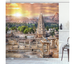 Tower Building at Sunset Shower Curtain