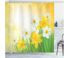 Flower Garden in Summer Shower Curtain