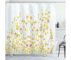 Daffodil Bloom Spring Shower Curtain