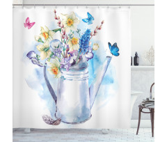 Summer Bouquet Vintage Shower Curtain
