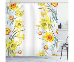 Meditation Flowers Shower Curtain