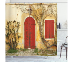Aged Doors Tuscan House Shower Curtain