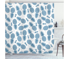 Tropical Fruit Pineapple Shower Curtain
