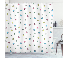 Colorful Geometric Shape Shower Curtain