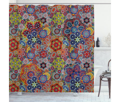 Combined Nested Paisley Shower Curtain