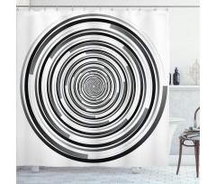 Abstract Art Spirals Shower Curtain