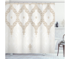 Eastern Elements Cream Shower Curtain