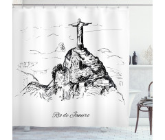 De Janeiro South America Shower Curtain